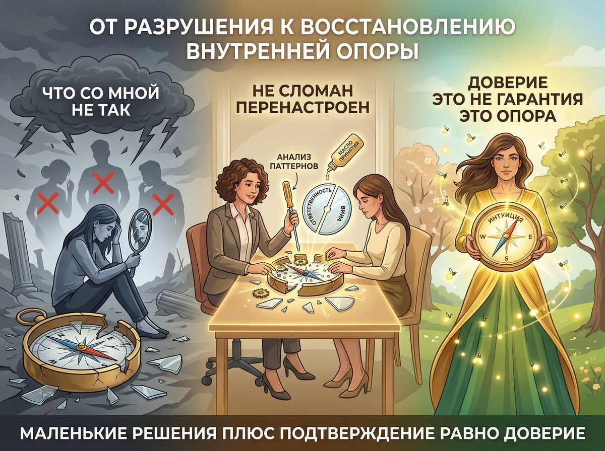 Как восстановить доверие к себе после любовных разочарований